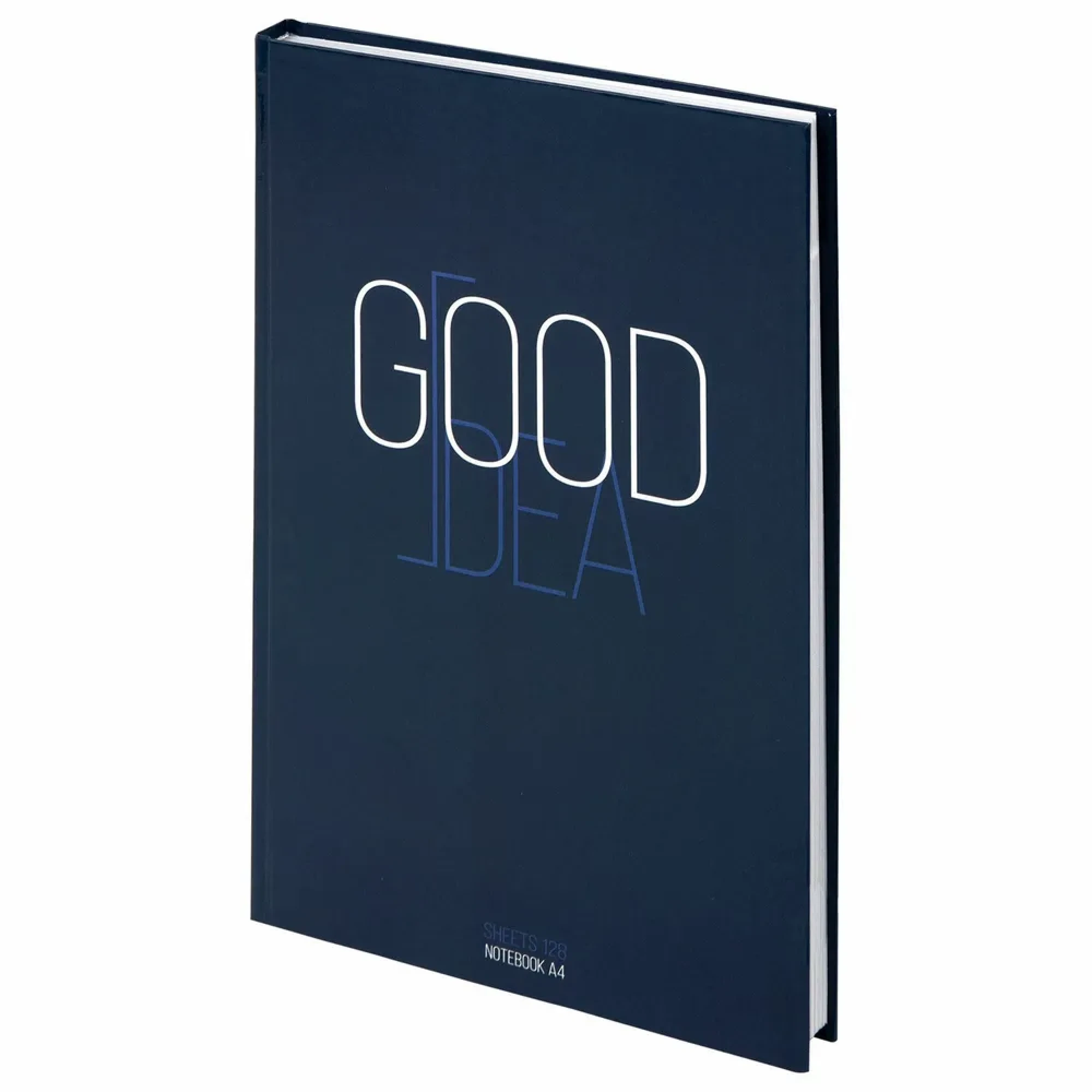 Блокнот БОЛЬШОЙ ФОРМАТ (205х290 мм) А4, 128 л., твердый, клетка, STAFF, "Good Idea" 90004 - фото